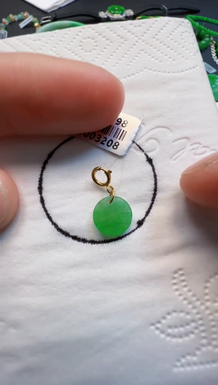 【闪购商品】定制翡翠18K金镶嵌198元