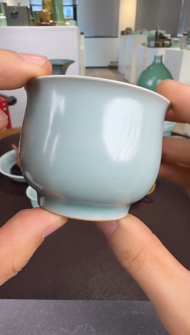 青瓷手工茶器包邮