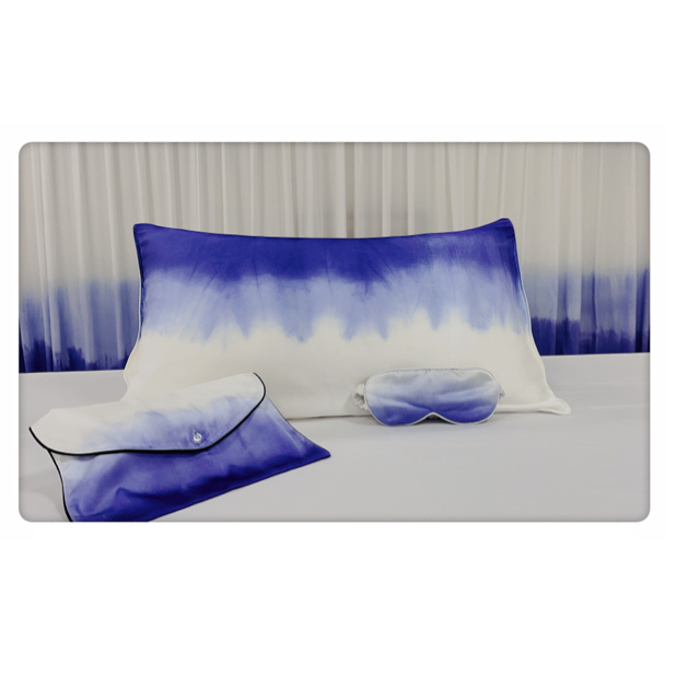 【蜀颉扎染】自贡小三绝 中国风扎染真丝旅行套装家用