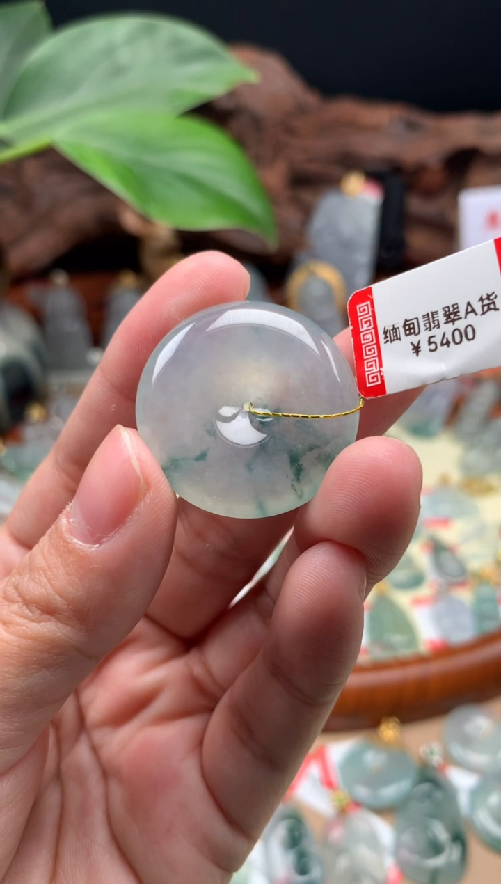 【闪购商品】翡翠颈饰未镶嵌平安扣