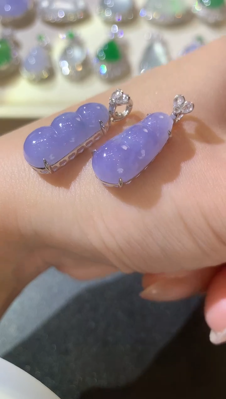 【闪购商品】翡翠吊坠(不含链)18K金镶嵌B1多样性发货一件