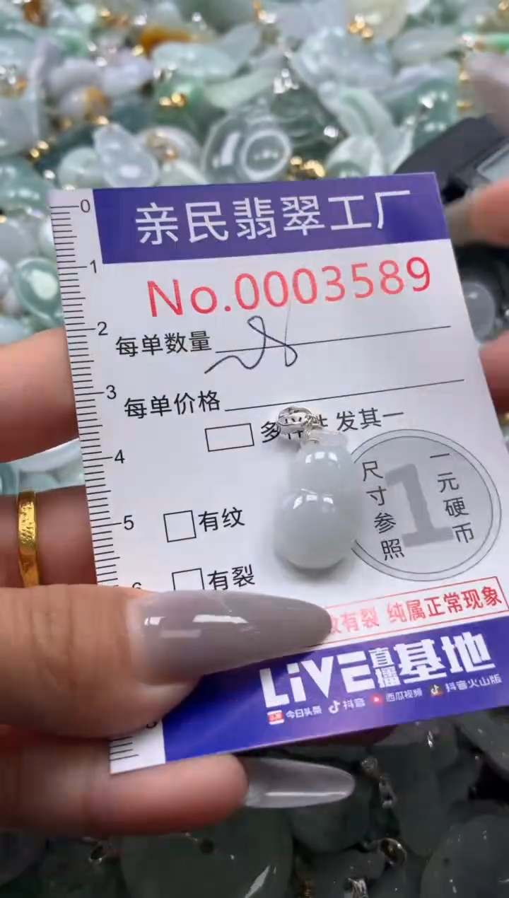 颈饰未镶嵌翡翠3589