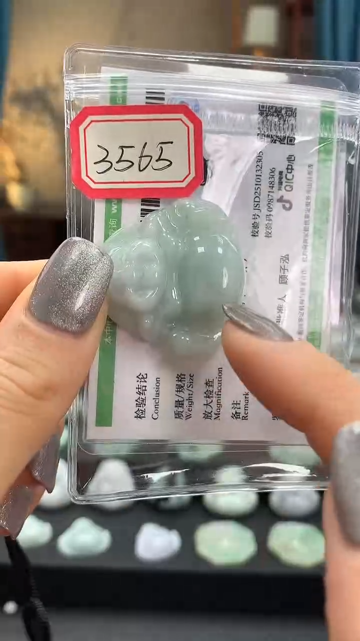 颈饰未镶嵌翡翠佛公3565