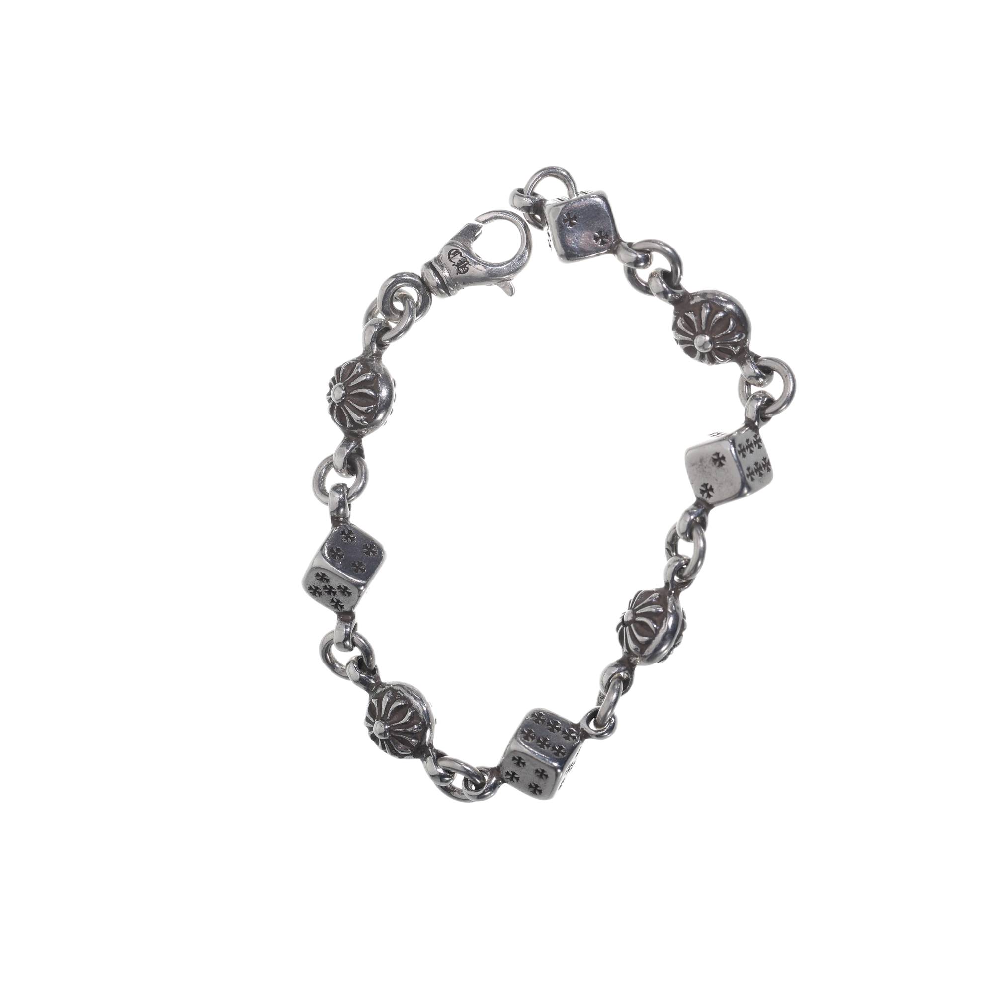 DICE BALL骰子十字球龙虾扣手链