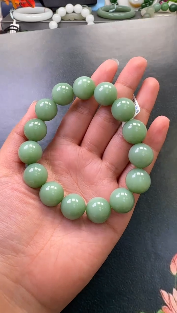 【闪购商品】和田玉（碧玉）未镶嵌手串手串