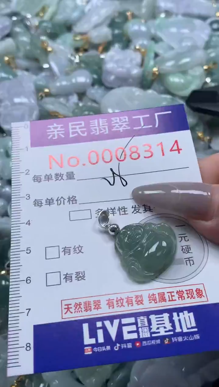 颈饰未镶嵌翡翠8314