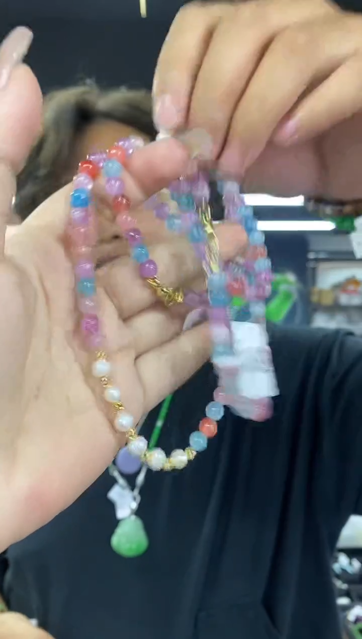 淡水珍珠未镶嵌颈饰多样性发其一颜色微差