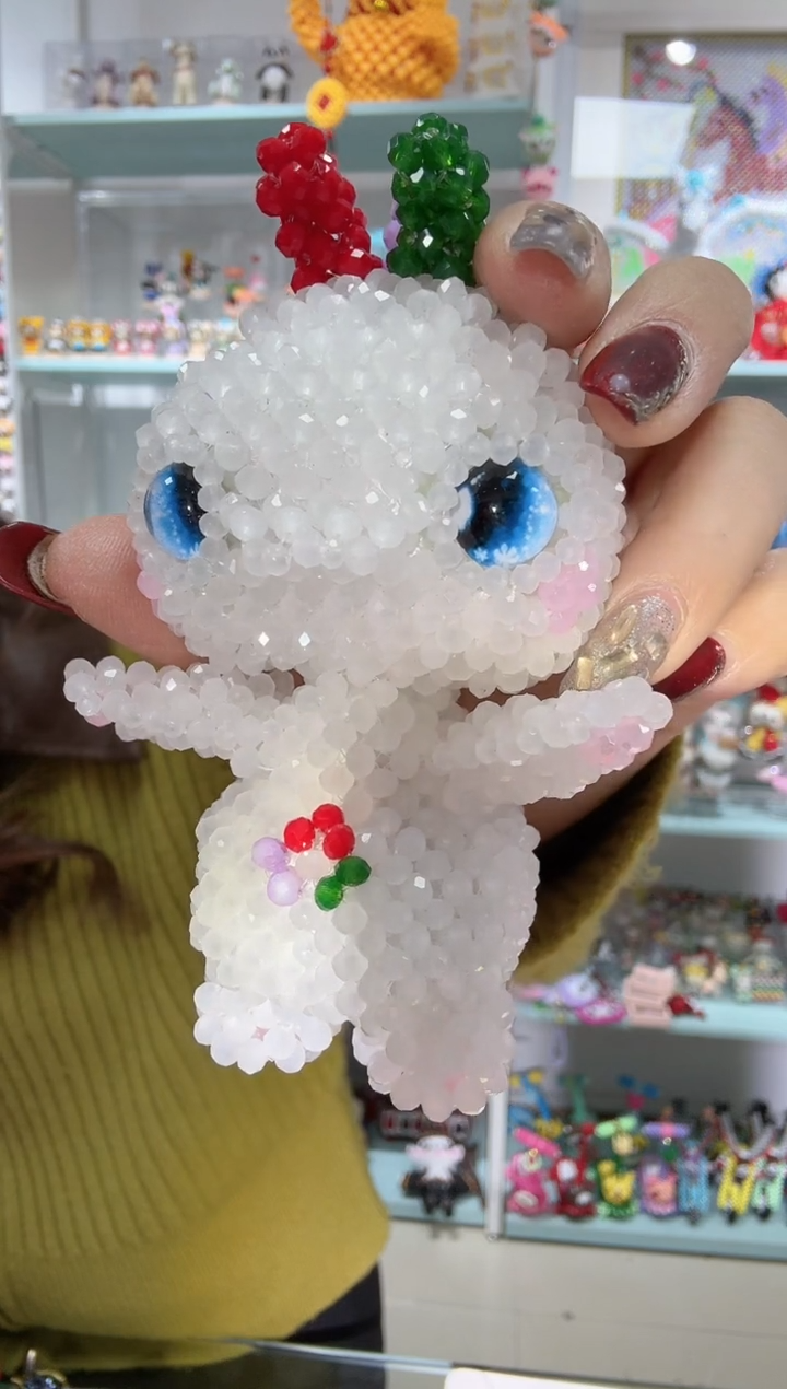 玻璃0581卡4水晶材料包1套白豚豚