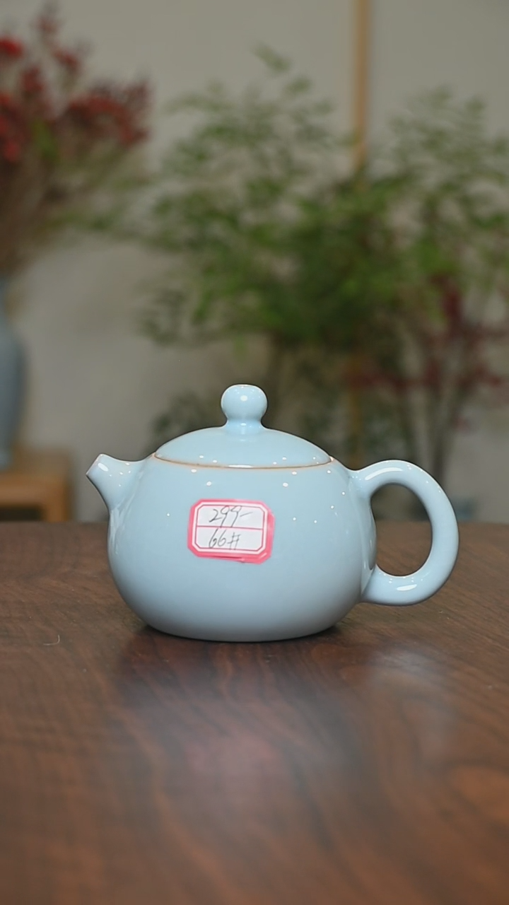 【闪购商品】其他66#手拉西施壶220毫升天青釉微瑕无款
