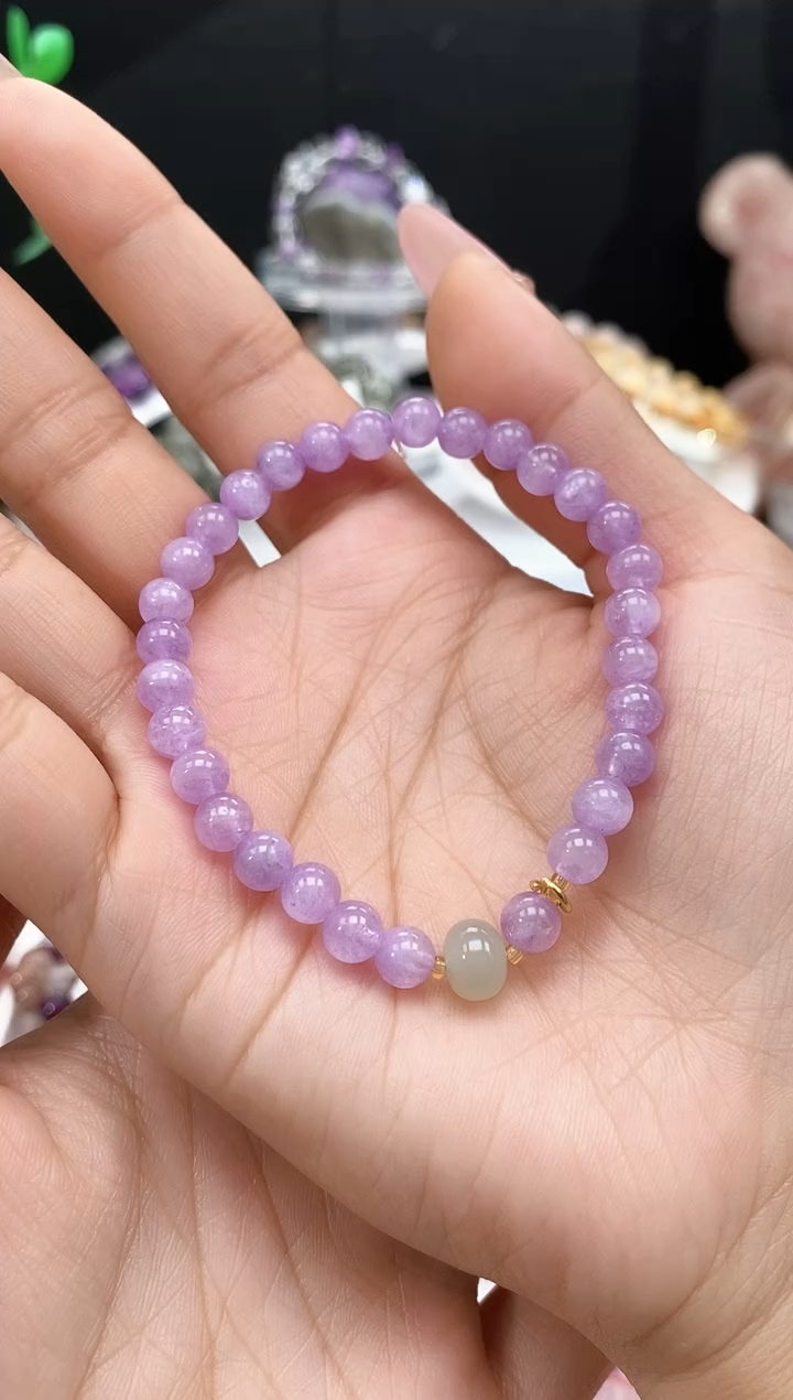 【闪购商品】水晶手链未镶嵌紫锂辉