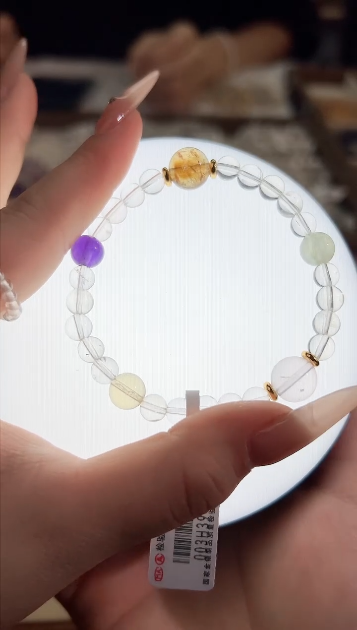 【闪购商品】水晶手链未镶嵌多宝L003默认微瑕多样性发货