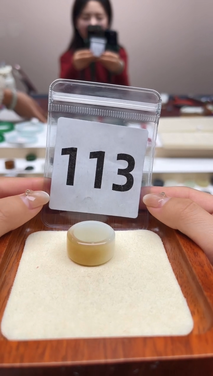 【闪购商品】和田玉戒指未镶嵌 港码14号，内径17mm