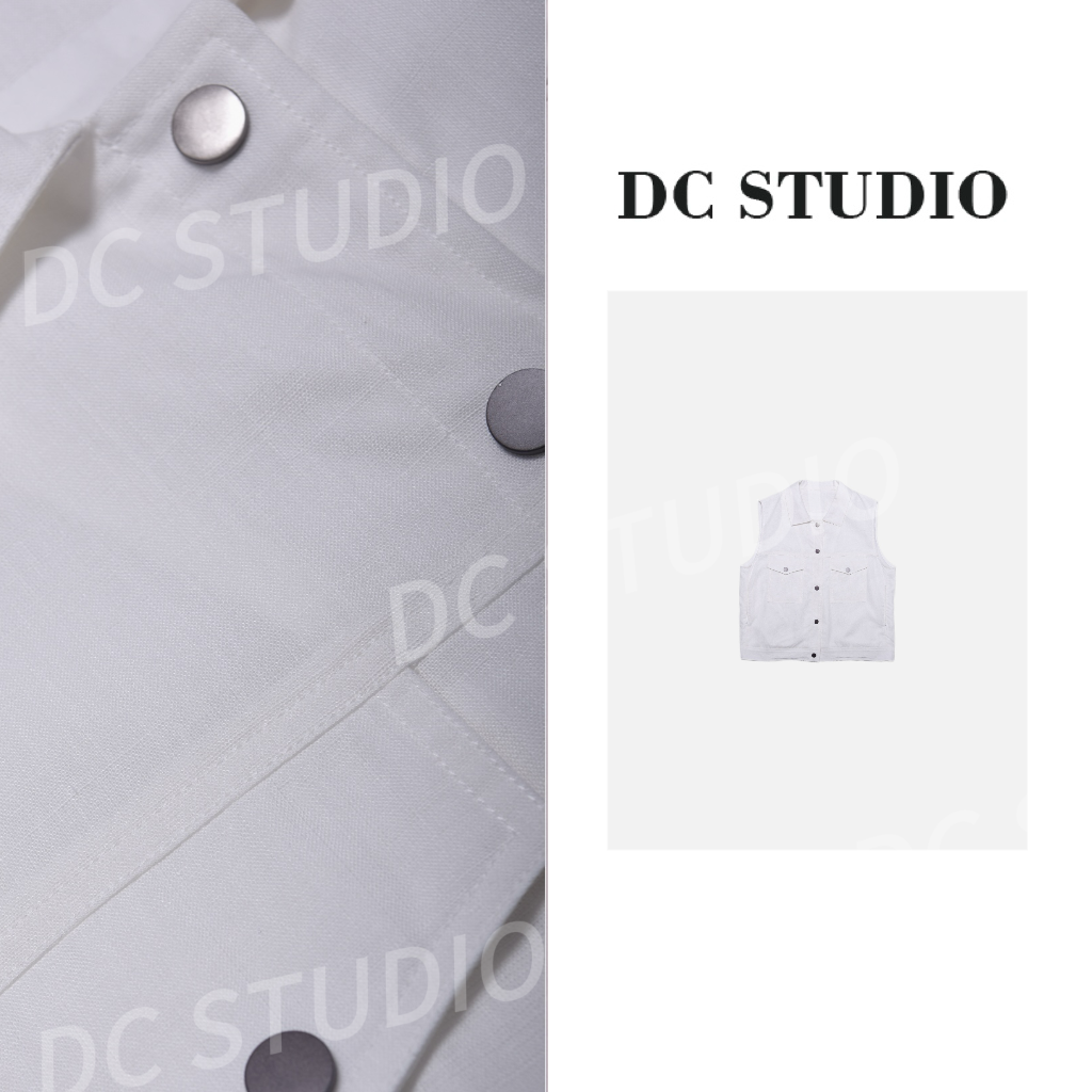 DC STUDIO【赞美诗】2025新轻奢夏季短款时尚休闲宽松百搭女士马夹