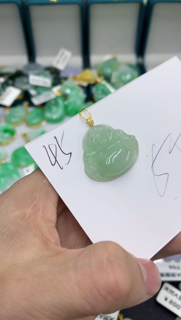 【闪购商品】翡翠颈饰18K金镶嵌号链接11111