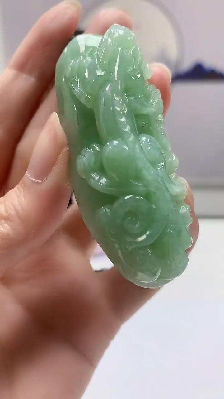 【闪购商品】定制翡翠未镶嵌4902zm-毛货挂件76