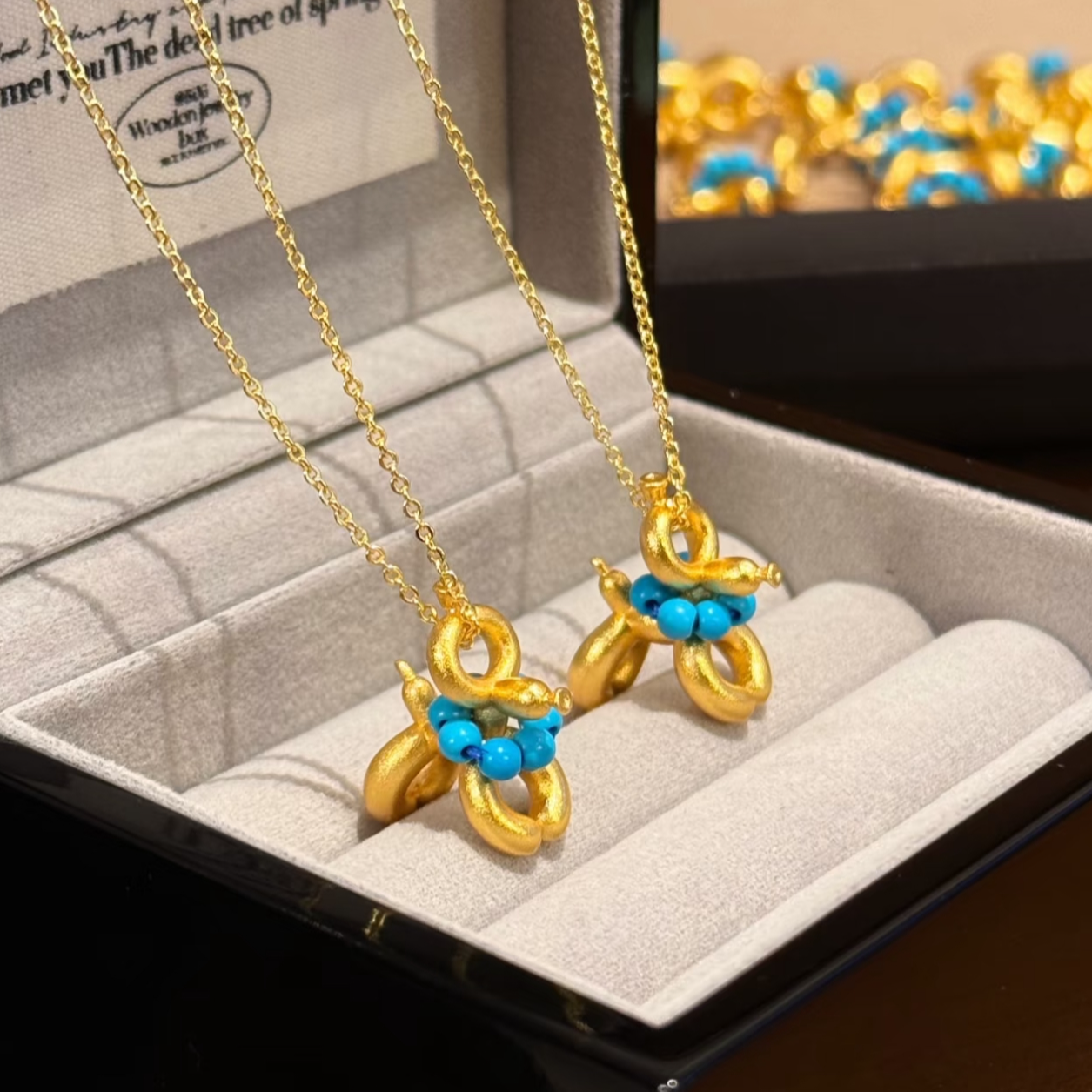 铜合金项链 新中式气球狗项链女新款设计感卡通可爱吊坠