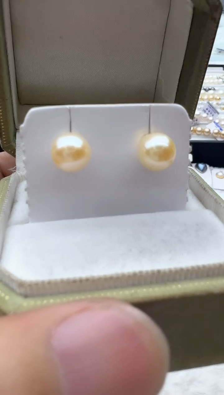 【闪购商品】海水珍珠耳饰18K金镶嵌清货