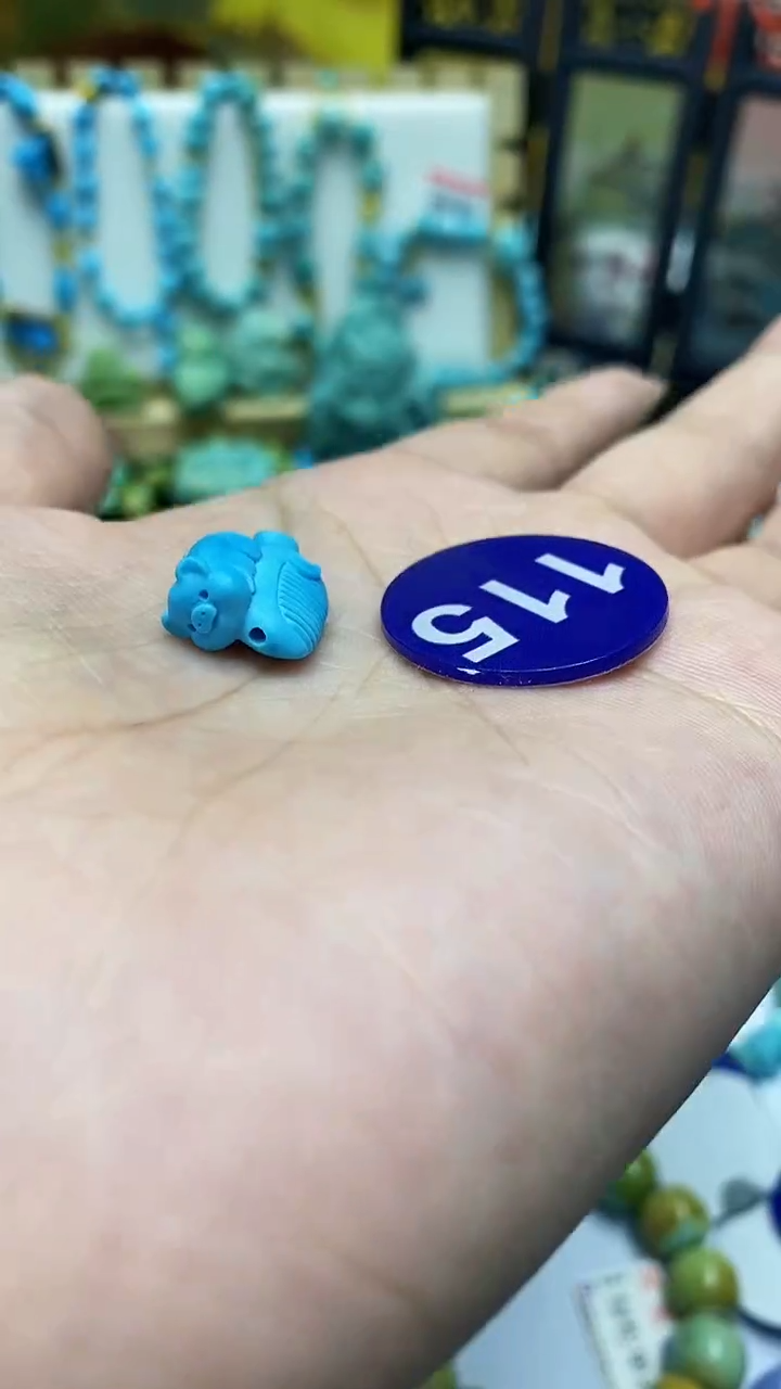 绿松石未镶嵌挂件115