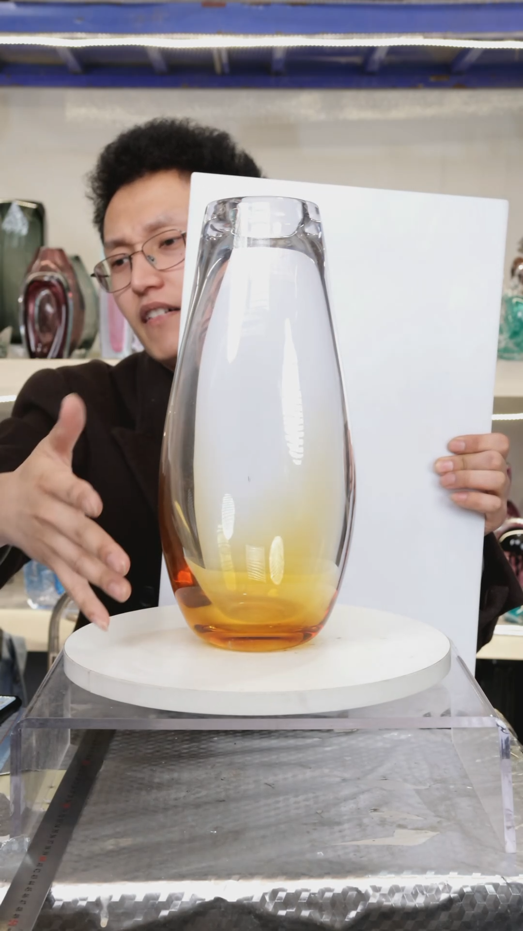 【闪购商品】琉璃高34精品琉璃正常手工痕迹
