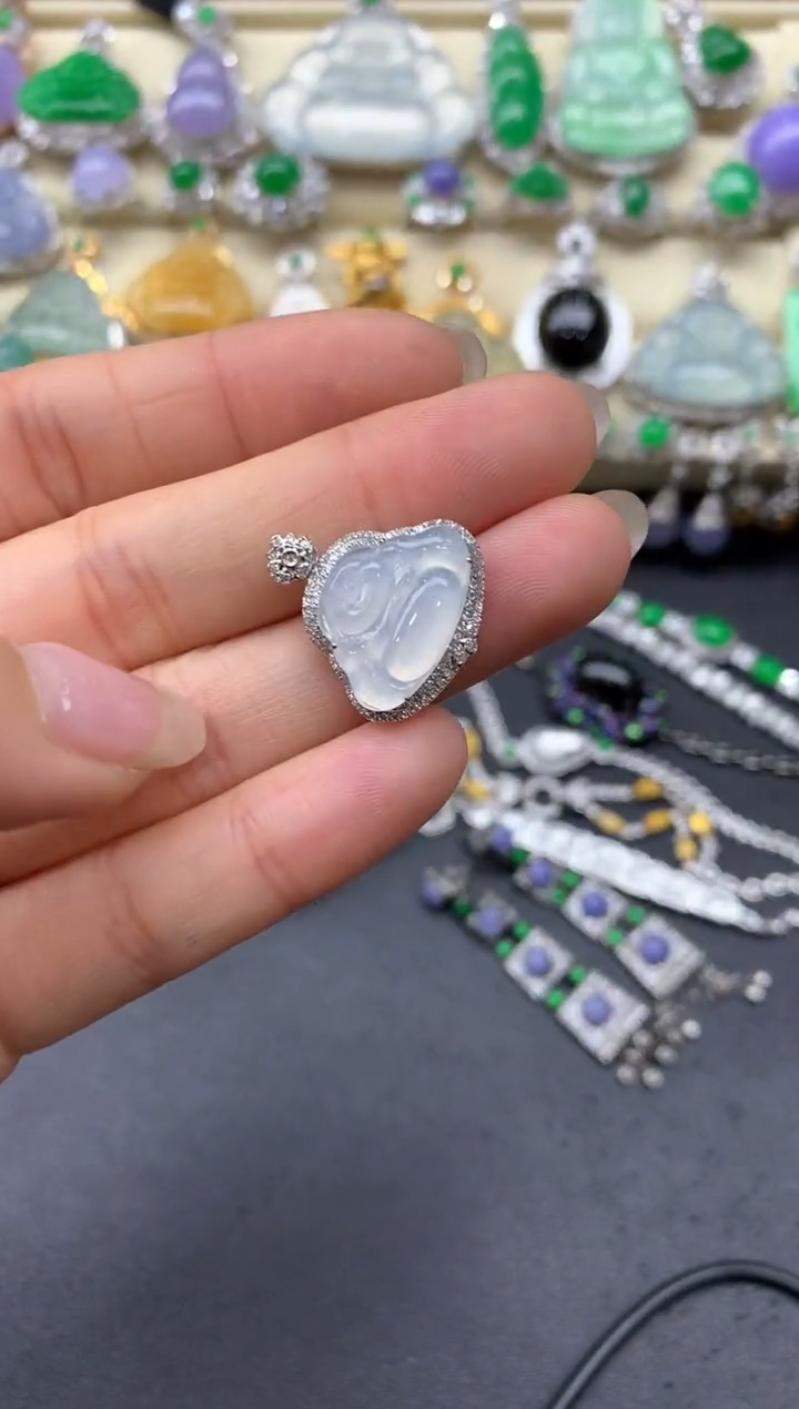 【闪购商品】翡翠颈饰18K金镶嵌151-中国好珍宝