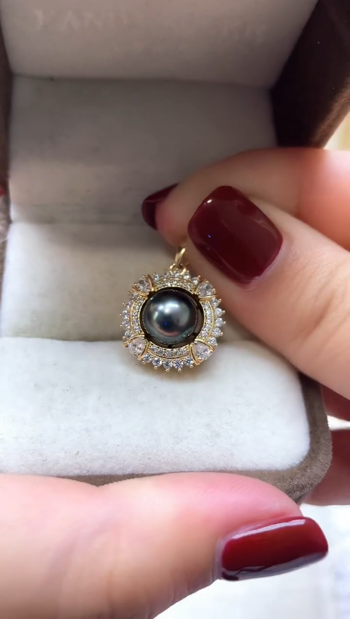 【闪购商品】海水珍珠吊坠银S925镶嵌吊坠