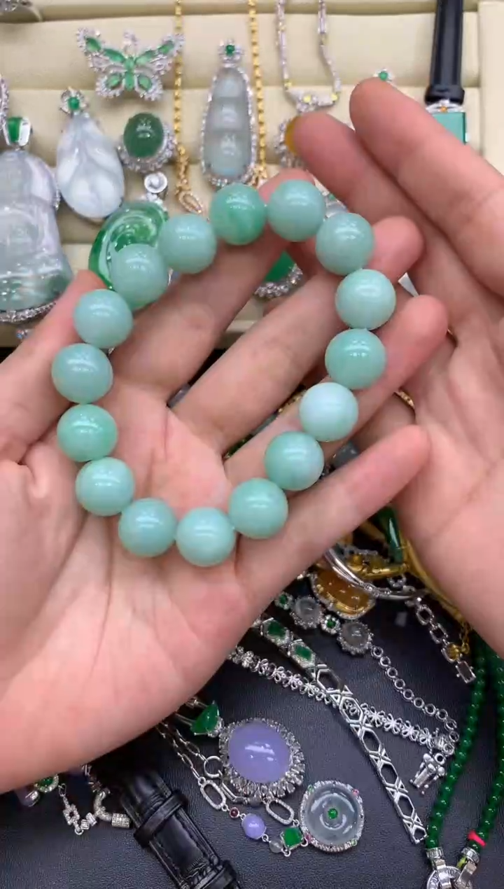 未镶嵌手串翡翠234-中国好珍宝