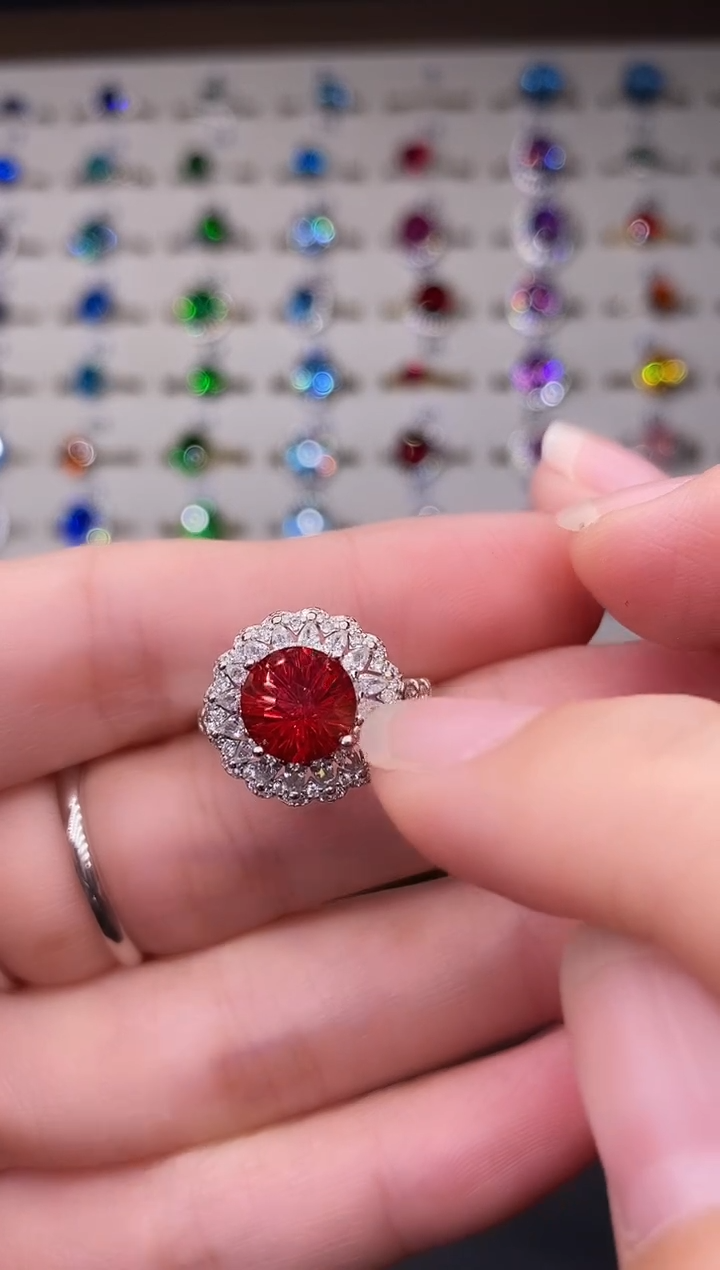 6克拉碧玺（处理）欧美风戒指