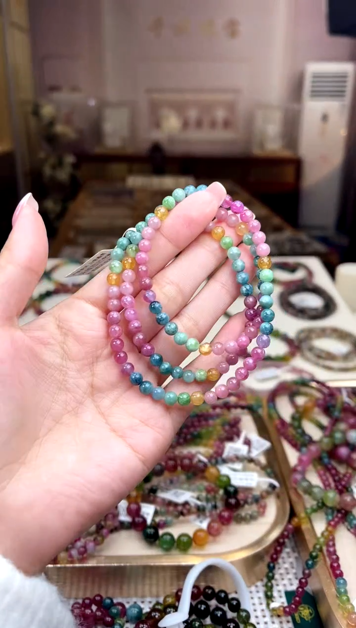 【闪购商品】碧玺/未镶嵌5mm+碧玺多圈多样性发货