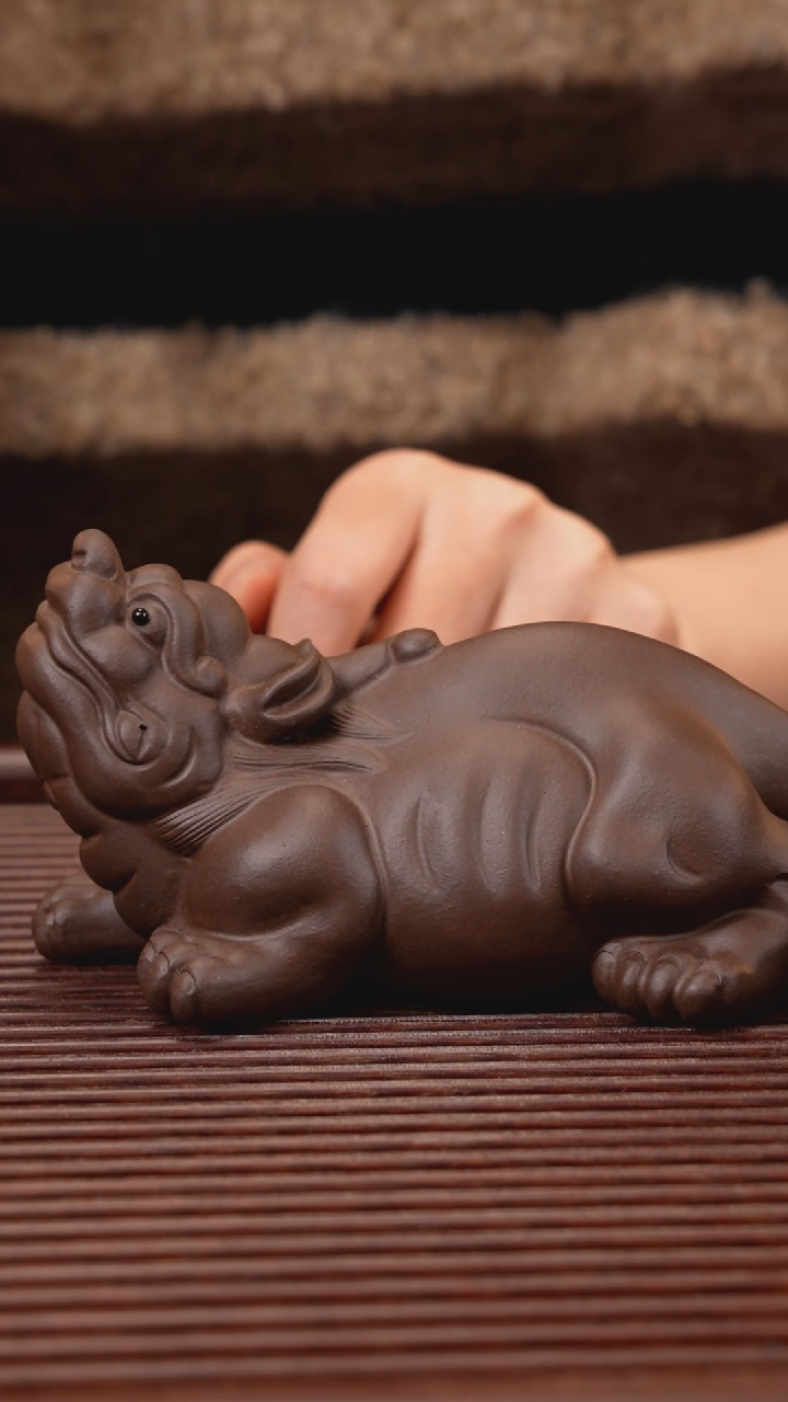 【闪购商品】紫砂茶宠望月貔貅