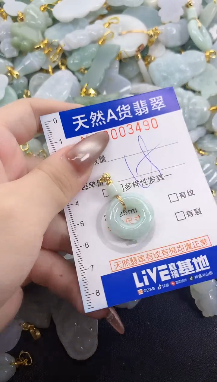 翡翠未镶嵌颈饰天然A货翡翠