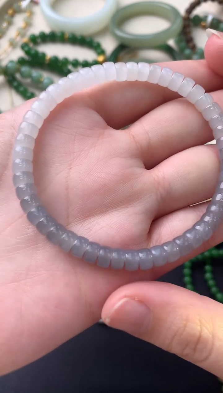 【闪购商品】和田玉手串18K金镶嵌A5多样性发一件|780