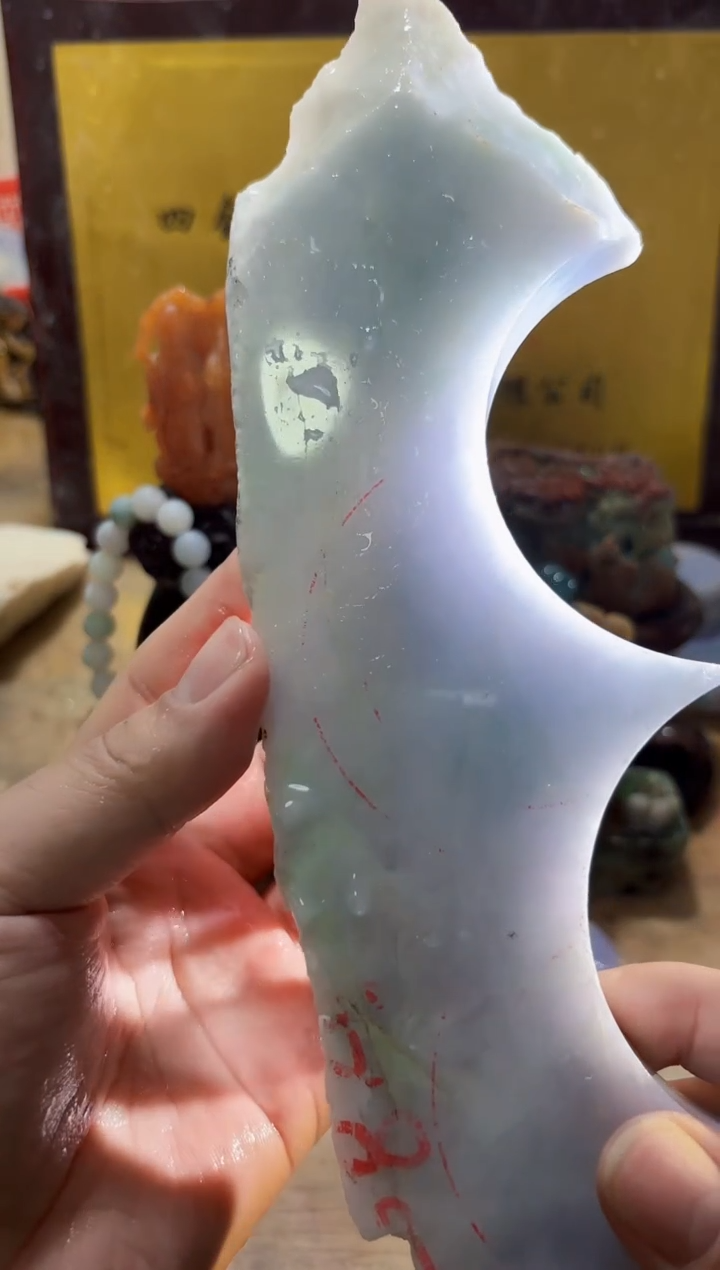 未镶嵌挂件翡翠A货常星7374