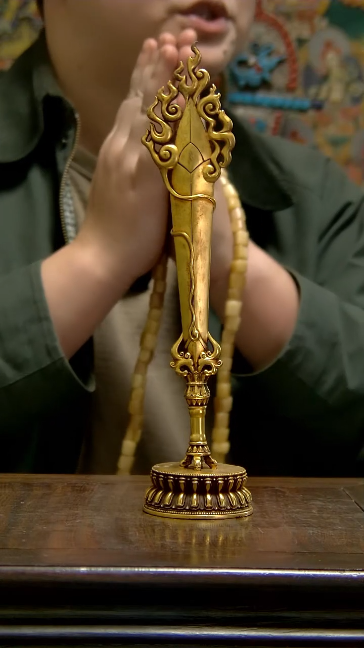 造像铜像铜造像收藏智慧剑