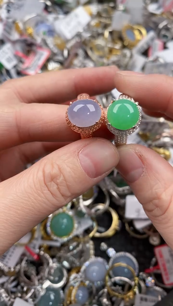 未镶嵌戒指翡翠555   7