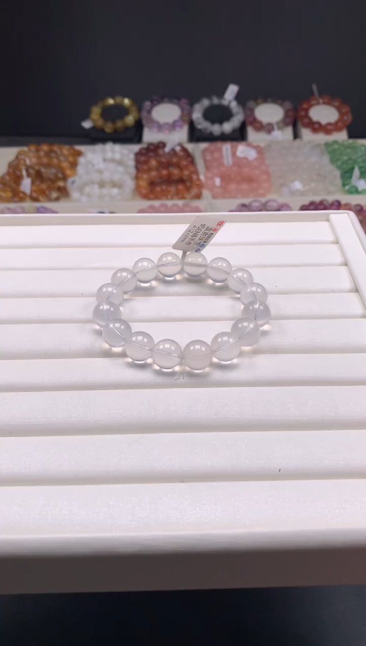 【闪购商品】水晶手链未镶嵌奶白晶12，A66