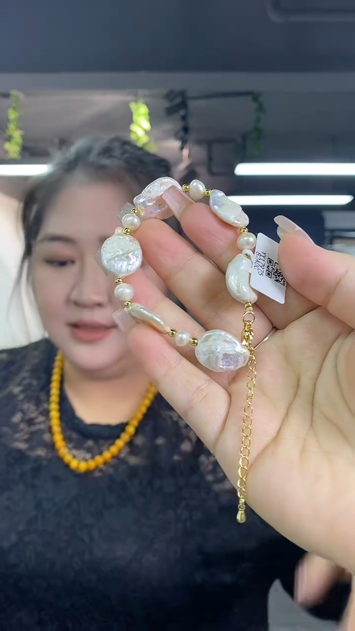 未镶嵌淡水珍珠手串多样性发其一颜色微差