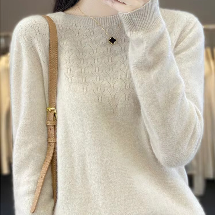 100纯羊毛一线成衣圆领D230清