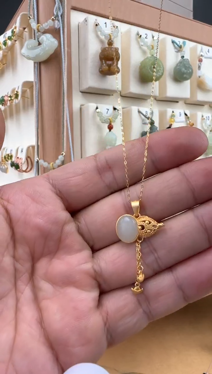 【闪购商品】和田玉颈饰未镶嵌葫芦吊坠