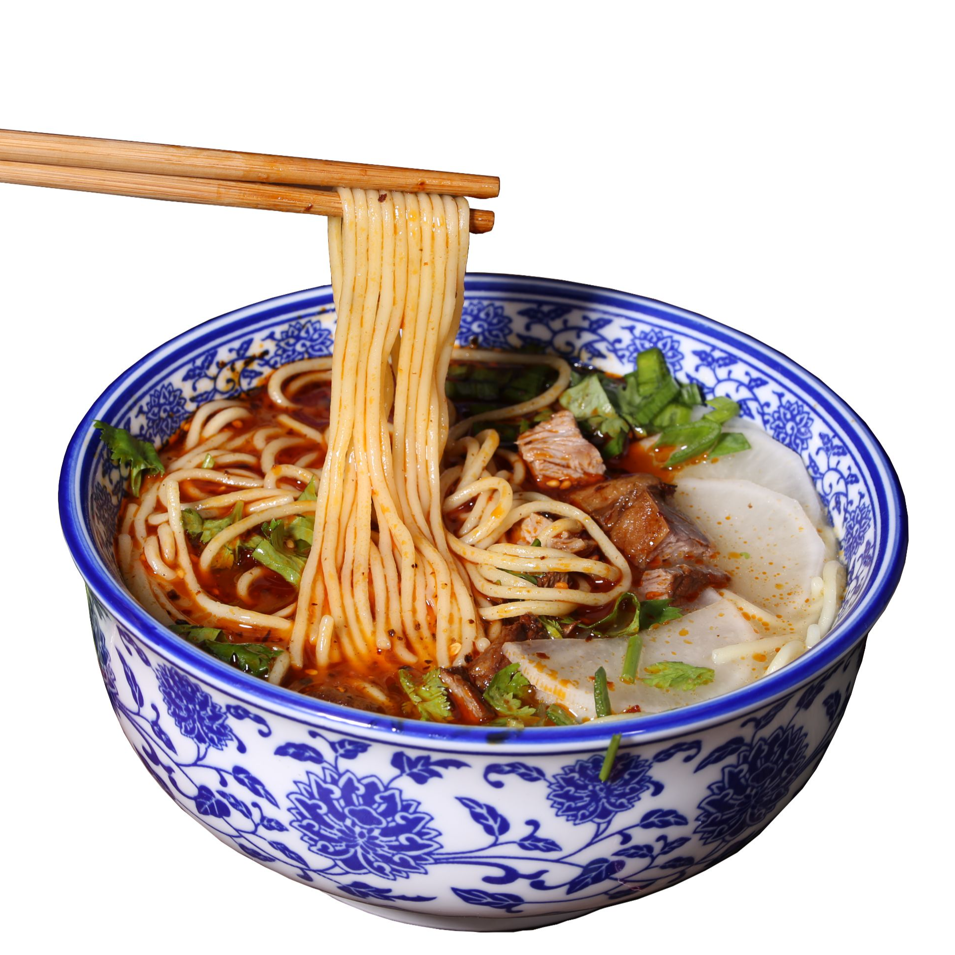 安食六和兰州牛肉面用7寸青花瓷碗