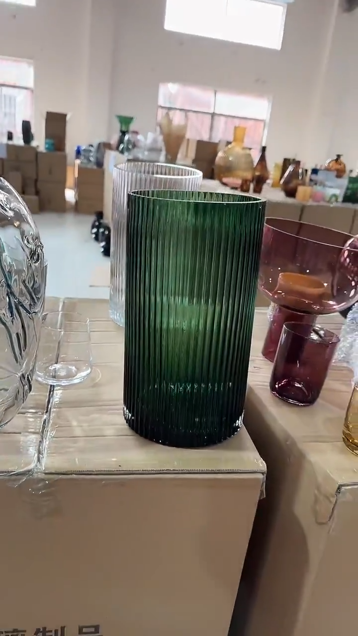 【闪购商品】玻璃绿色直筒