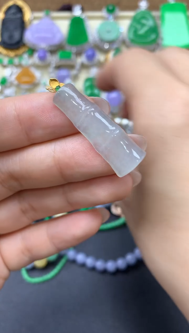 【闪购商品】翡翠颈饰18K金镶嵌15-中国好珍宝