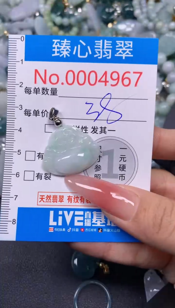 【闪购商品】翡翠颈饰未镶嵌含绳0004967