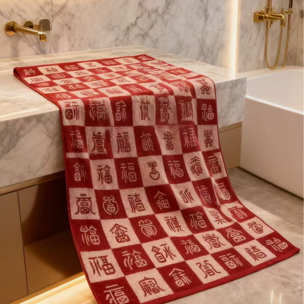 【百福】新疆长绒棉加厚超柔毛巾亲肤吸水不易掉毛