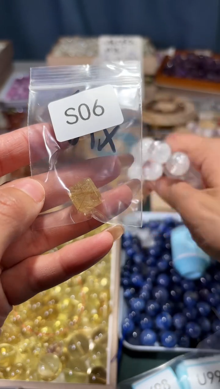 未镶嵌手串水晶J**oS06金发方糖拍10