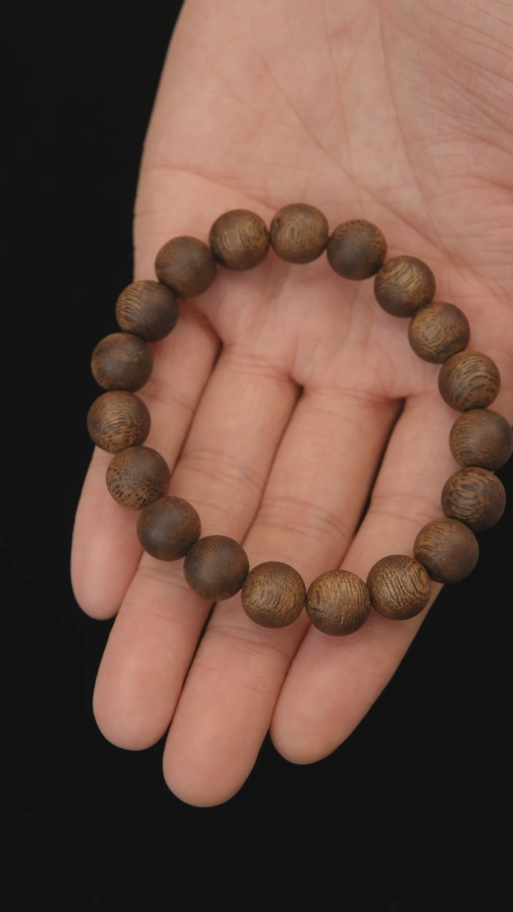 手串沉香莺歌绿奇楠卡11圆珠单圈99沉沉香手串