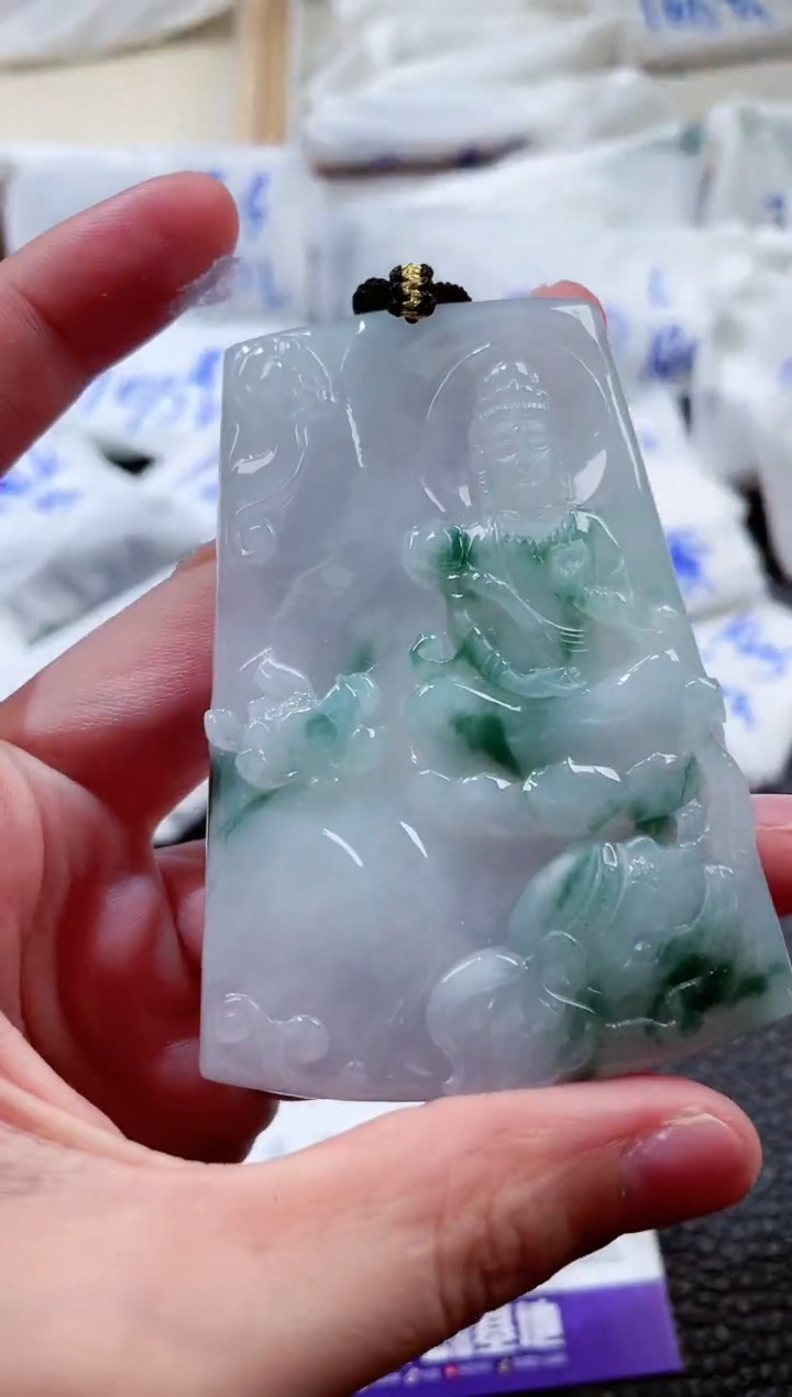 翡翠未镶嵌颈饰00004925普贤