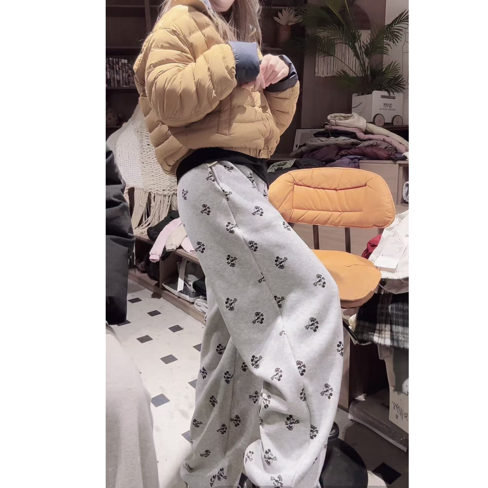 【Z01】 韩版男童女童休闲洋气百搭裤子2025日常运动加绒加厚休闲裤