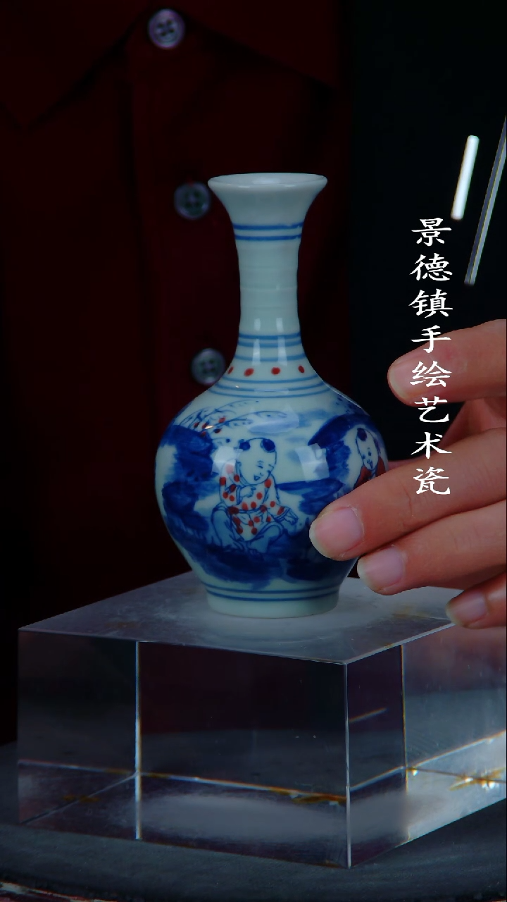 摆件陶瓷景德镇手工手绘陶瓷摆件10