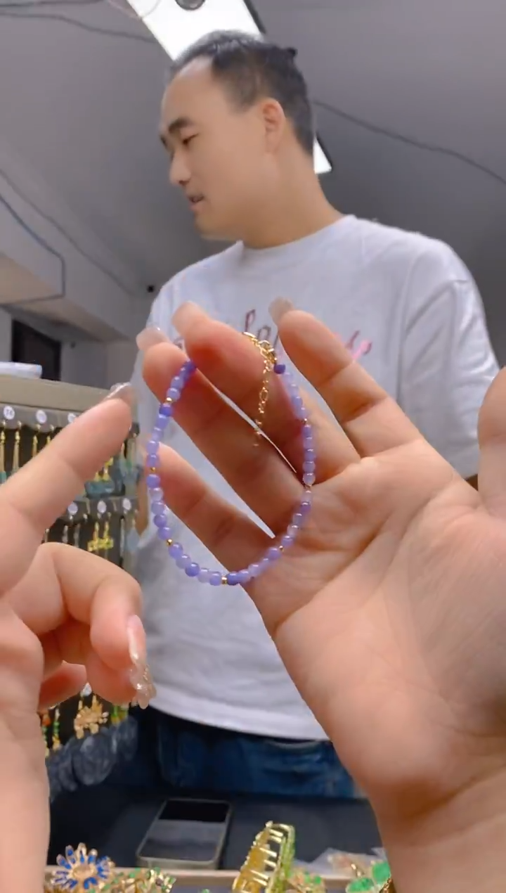 【闪购商品】翡翠耳饰合金318翡翠手链