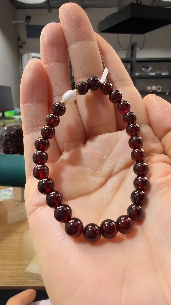 未镶嵌手链石榴石优0811